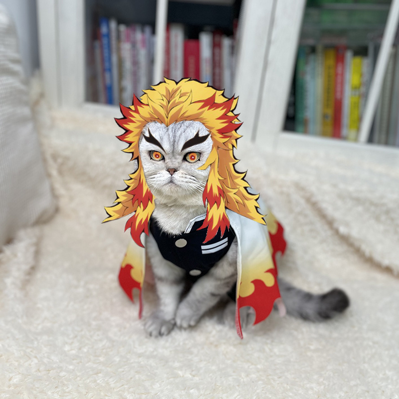 Cosplay Flame Prop - Cosplay hewan peliharaan Demon Slayer pakaian