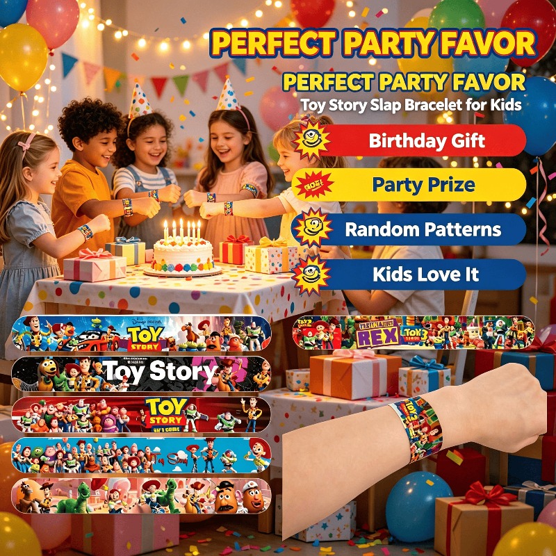 Cosplay Prop Filler - Gelang Snap Toy Story Kartun untuk