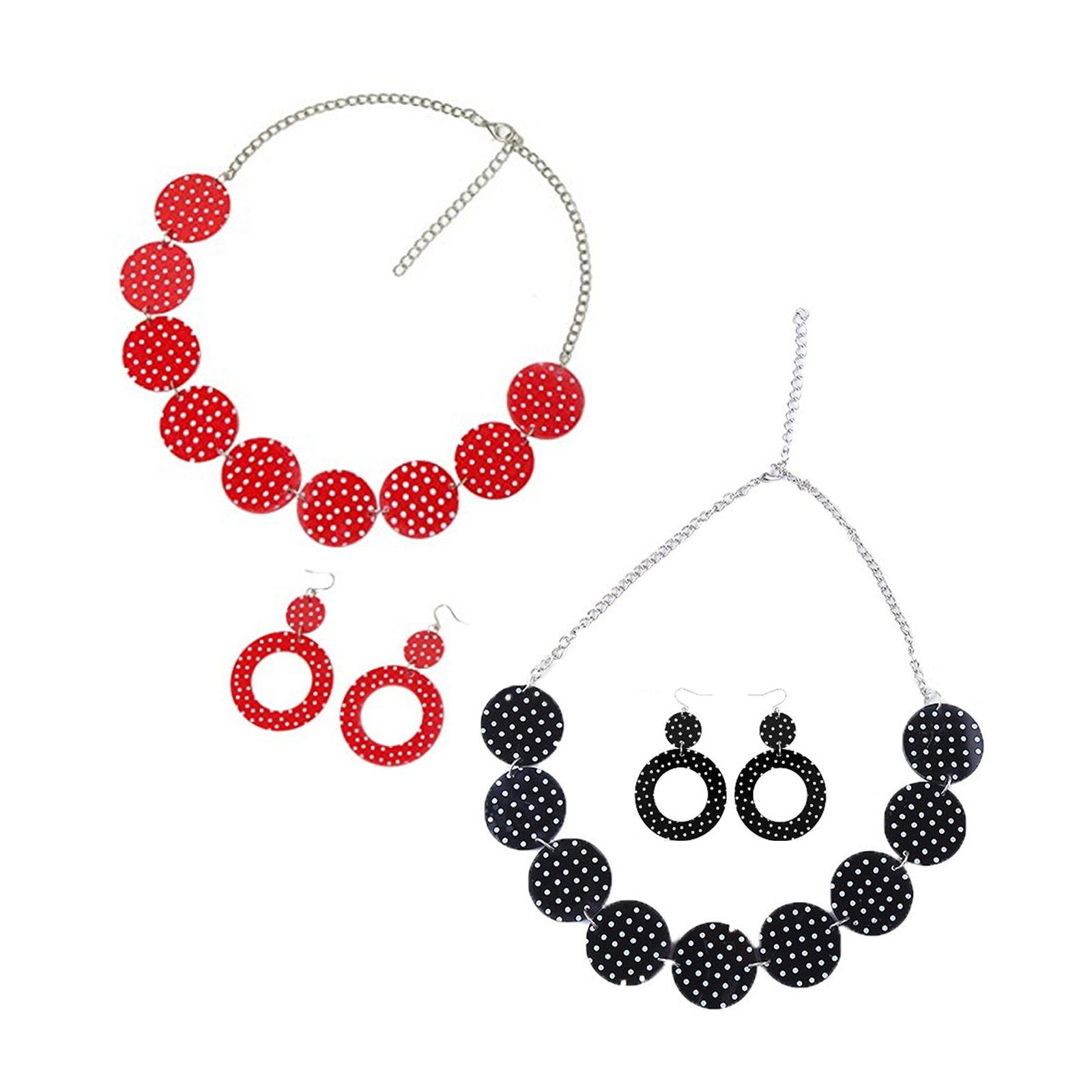 Magnetic Clasp Cosplay - Set Anting dan Kalung dengan Desain