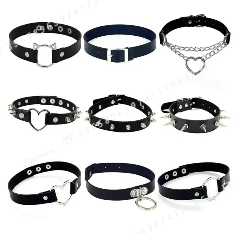 Kalung Choker Gothic Punk Rock - Magnetic Clasp Cosplay ulasan dan harga