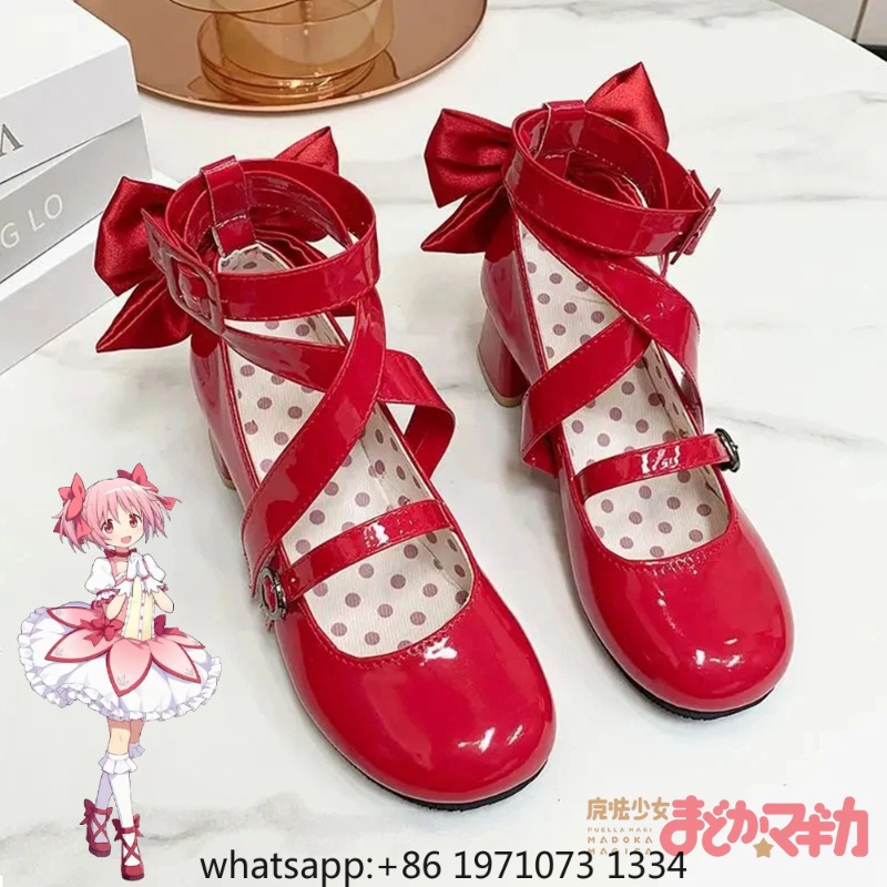 Sepatu Cosplay Anime Puella Ma - Cosplay Prop Bow ulasan dan harga