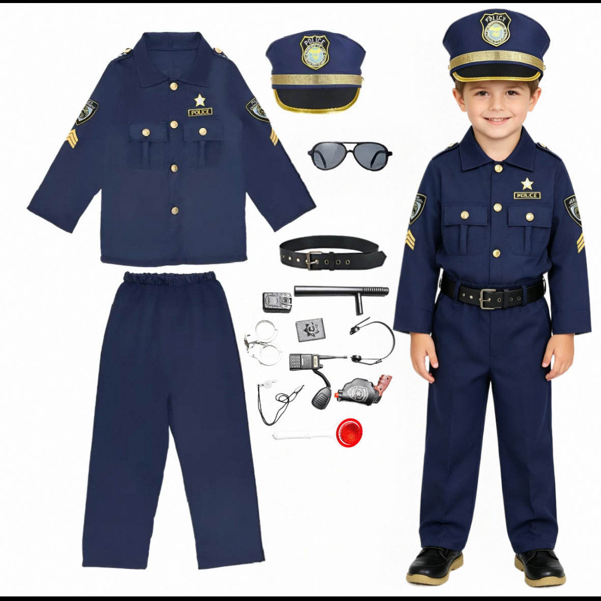 Kostum Cosplay Petugas Anak-an - Cosplay Prop Kit ulasan dan harga