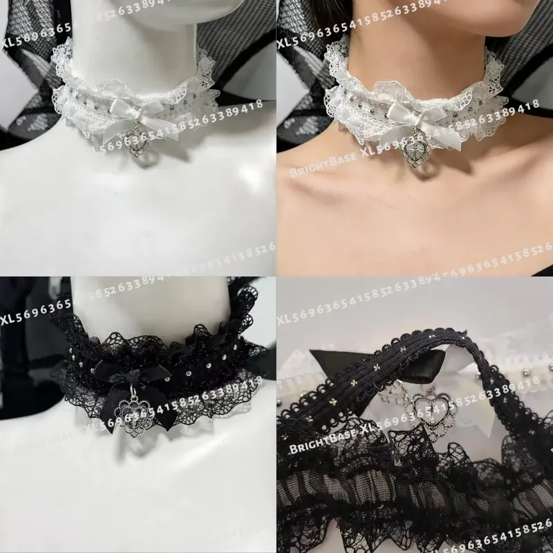 Kalung Renda Hitam Gothic deng - Magnetic Clasp Cosplay ulasan dan harga