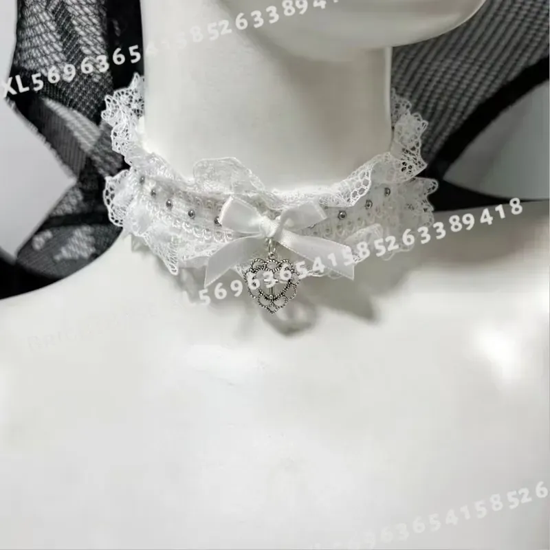 Kalung Renda Hitam Gothic deng - Magnetic Clasp Cosplay ulasan dan harga