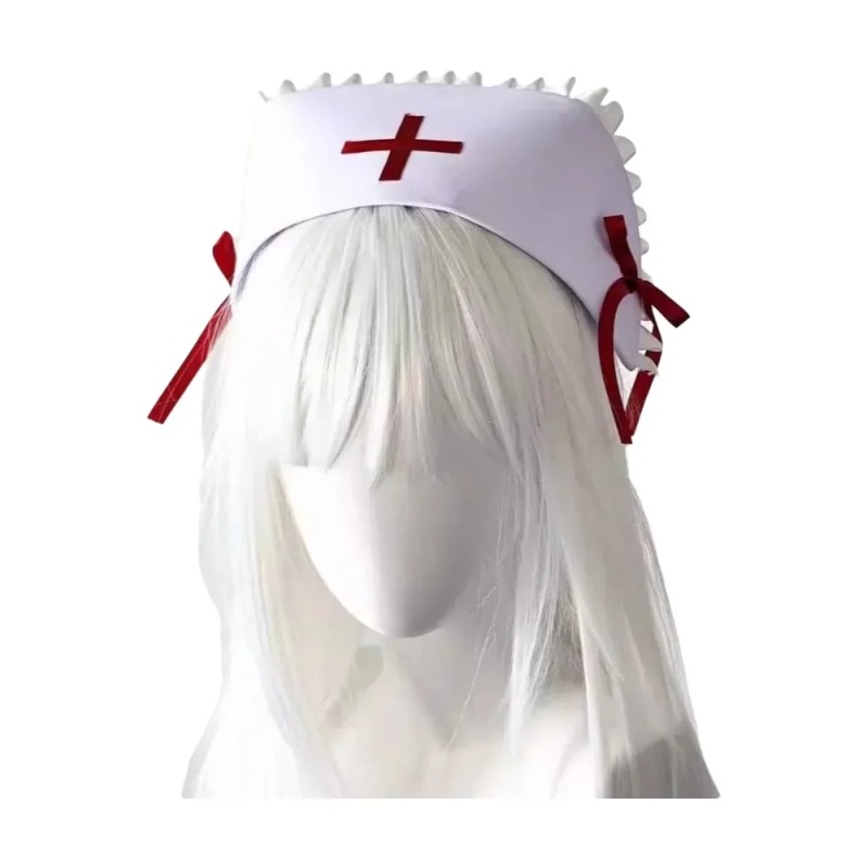 Topi Perawat Gaya Gothic Y2K y - Cosplay Prop Bow ulasan dan harga