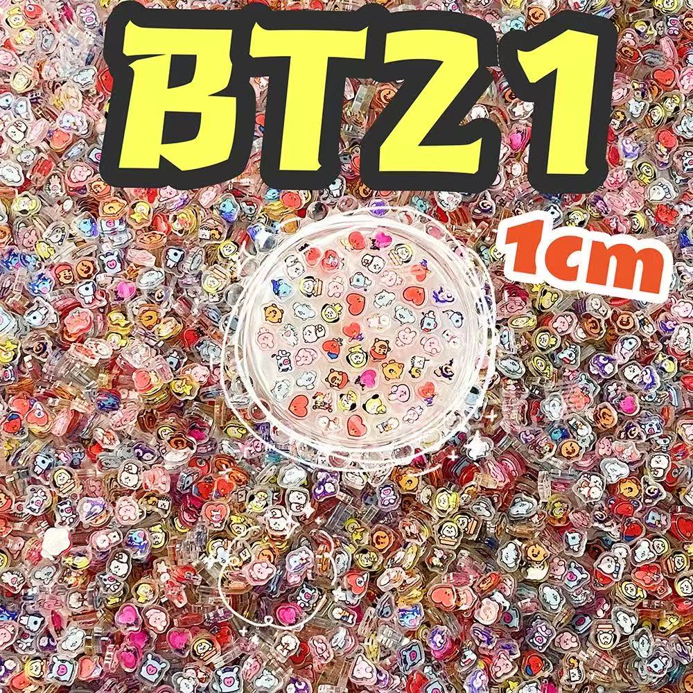 100pcs BT21 BTS Potongan Akril - Cosplay Material For Prop ulasan dan harga